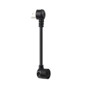 Right Angled Nema 5-15P 3-Prong Extension Cord, Angle 3P Male to Angled 5-15R Female Extension Power Cable, SJTW 14AWG 1FT, Angled 3 Outlet USA Canada Extension Cord Right Angled Nema 5-15P 3-Prong Extension Cord, Angle 3P Male to Angled 5-15R Female Extension Power Cable, SJTW 14AWG 1FT, Angled 3 Outlet USA Canada Extension Cord