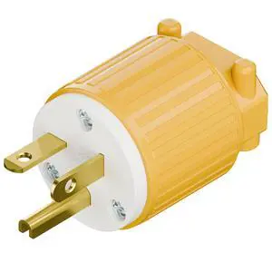NEMA 6-20P Male Plug, ETL Listed 20AMP/250VOLT,20A Straight DIY Male, USA/Canada 3-Prong Connector, 20A/250V Plug Household AC Industrial Grade Plugs Yellow Color NEMA 6-20P Male Plug, ETL Listed 20AMP/250VOLT,20A Straight DIY Male, USA/Canada 3-Prong Connector, 20A/250V Plug Household AC Industrial Grade Plugs Yellow Color