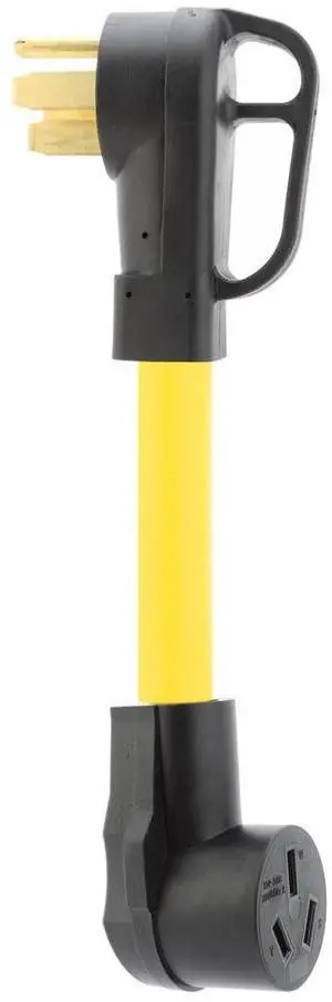 1 Foot (STW 6AWG) Nema 14-50P to 10-50R Adapter Power Cable,50Amp Dryer 4-Prong Male to Nema 10-50R 3-Prong Female Adapter Cord 1 Foot (STW 6AWG) Nema 14-50P to 10-50R Adapter Power Cable,50Amp Dryer 4-Prong Male to Nema 10-50R 3-Prong Female Adapter Cord