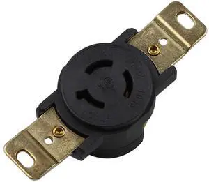 Nema L6-15R 15A/250V 2 Pole 3 Wire Industrial Grade Locking Female Receptacle Connector, Industrial Twist Lock L6-15 15-AMP/250Volt AC Power Connector LK-2312F Nema L6-15R 15A/250V 2 Pole 3 Wire Industrial Grade Locking Female Receptacle Connector, Industrial Twist Lock L6-15 15-AMP/250Volt AC Power Connector LK-2312F