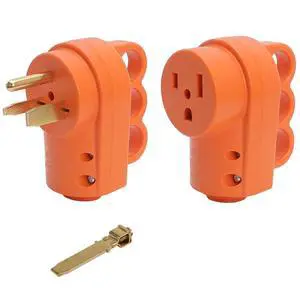 Nema 6-30P/Nema 6-50P 30A/50A 250V Welder Rewirable Power Plug, Nema 6-50R 50A 250V Female Welder Socket 50-Amp 250 Volt 6-50 Welder Replacement Receptacle, ETL Verified, Orange Color Nema 6-30P/Nema 6-50P 30A/50A 250V Welder Rewirable Power Plug, Nema 6-50R 50A 250V Female Welder Socket 50-Amp 250 Volt 6-50 Welder Replacement Receptacle, ETL Verified, Orange Color