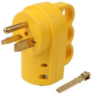 Nema 6-30P/Nema 6-50P 30A/50A 250V Welder Rewirable Power Plug, Nema 6-30P Straight Blade Connectors ETL Listed, 30A 50A Welder AC Plug, with an Extra Metal Terminal Included. Nema 6-30P/Nema 6-50P 30A/50A 250V Welder Rewirable Power Plug, Nema 6-30P Straight Blade Connectors ETL Listed, 30A 50A Welder AC Plug, with an Extra Metal Terminal Included.