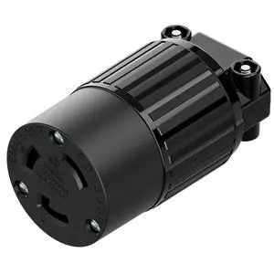 Nema L5-30R 30 Amp 125 Volt Connector, L5-30 Locking Power Cord Connector 2P 3W, Locking Plug, Industrial Grade DIY Twist-Lock Cord Connector, Black Color Nema L5-30R 30 Amp 125 Volt Connector, L5-30 Locking Power Cord Connector 2P 3W, Locking Plug, Industrial Grade DIY Twist-Lock Cord Connector, Black Color