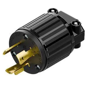 NEMA L7-20P Locking Plug, (ETL Listed) Cord End Connector, Twist Lock L7-20 20Amp 277Volt Male AC Connector, Industrial Grade 20A 277V Replacement Plugs PDL720P Black Color NEMA L7-20P Locking Plug, (ETL Listed) Cord End Connector, Twist Lock L7-20 20Amp 277Volt Male AC Connector, Industrial Grade 20A 277V Replacement Plugs PDL720P Black Color
