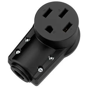NEMA 14-50R Plug,14-50 50A/125/250V Female Connector, (ETL Certified) 50Amp 125/250Volt Cord End Socket, Female 50A Dryer Receptacle, Heavy Duty, Black Color NEMA 14-50R Plug,14-50 50A/125/250V Female Connector, (ETL Certified) 50Amp 125/250Volt Cord End Socket, Female 50A Dryer Receptacle, Heavy Duty, Black Color