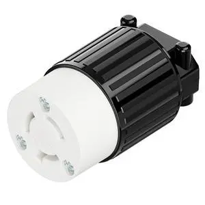 NEMA L6-15R Twist Lock Female Receptacle, ETL Listed 15A 250V Rewireable Cord End Socket, UL94-V0 Nylon Copper for 10~18AWG SJT/SVT Cord, Black White Industrial Connector NEMA L6-15R Twist Lock Female Receptacle, ETL Listed 15A 250V Rewireable Cord End Socket, UL94-V0 Nylon Copper for 10~18AWG SJT/SVT Cord, Black White Industrial Connector