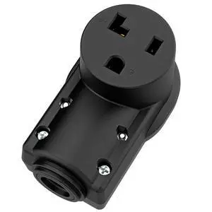 NEMA 5-30R Socket, 5-30 Female Connector, (ETL Certified) 30Amp 125Volt Heavy Duty Receptacle, Black Color. NEMA 5-30R Socket, 5-30 Female Connector, (ETL Certified) 30Amp 125Volt Heavy Duty Receptacle, Black Color.