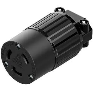 Nema L6-30R 30 Amp 250 Volt Connector, L6-30 Locking Power Cord Connector 2P 3W, Locking Plug, Industrial Grade DIY Twist-Lock Cord Connector Black Color Nema L6-30R 30 Amp 250 Volt Connector, L6-30 Locking Power Cord Connector 2P 3W, Locking Plug, Industrial Grade DIY Twist-Lock Cord Connector Black Color