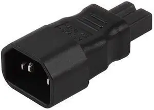 IEC C14 to Polarized C7 AC Power Adapter, IEC 3-Prong Male to Figure 8 Female Polarized AC Adapter, Polarized Adapter Replacement for Vizio LED TV etc IEC C14 to Polarized C7 AC Power Adapter, IEC 3-Prong Male to Figure 8 Female Polarized AC Adapter, Polarized Adapter Replacement for Vizio LED TV etc