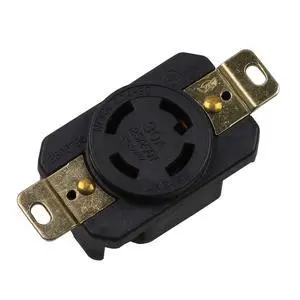 Nema L14-30R 30A 125/250V 3 Pole 4 Wire Industrial Grade Locking Female Receptacle Connector, Industrial Twist Lock L14-30 30-AmpTwist Lock Generator Receptacle. LK-2431F Nema L14-30R 30A 125/250V 3 Pole 4 Wire Industrial Grade Locking Female Receptacle Connector, Industrial Twist Lock L14-30 30-AmpTwist Lock Generator Receptacle. LK-2431F
