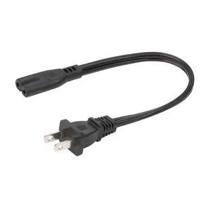 Short 1-Feet C7 Power Cord, One Foot Figure 8 Power Cable, 1 Feet 2-Prong to IEC C7 Short Power Cord for Desktop Charger, Wall Mounted Speakers, Battery Chargers Short 1-Feet C7 Power Cord, One Foot Figure 8 Power Cable, 1 Feet 2-Prong to IEC C7 Short Power Cord for Desktop Charger, Wall Mounted Speakers, Battery Chargers