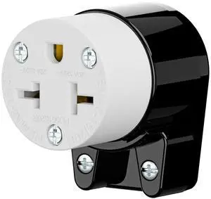 Right Angled Four-in-One Heavy Duty Polarized NEMA 5-15R/5-20R/6-15R/6-20R Female Receptacle,15A/20A 125VOLT, 15A/20A 250V NEMA 4-in-1 Connector, Straight Female Socket Black and White Color Right Angled Four-in-One Heavy Duty Polarized NEMA 5-15R/5-20R/6-15R/6-20R Female Receptacle,15A/20A 125VOLT, 15A/20A 250V NEMA 4-in-1 Connector, Straight Female Socket Black and White Color