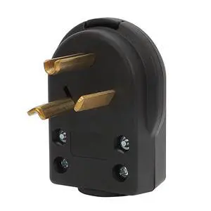 Nema 7-30P Welder 30 Amp 227 Volt Angle Plug, 3 Pole 3 Wire Grounding Straight Blade Plug for Welders, Work with Cable OD Max. 1.0 Inch Nema 7-30P Welder 30 Amp 227 Volt Angle Plug, 3 Pole 3 Wire Grounding Straight Blade Plug for Welders, Work with Cable OD Max. 1.0 Inch