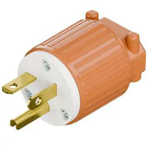 NEMA 6-20P Male Plug, ETL Listed 20AMP/250VOLT,20A Straight DIY Male, USA/Canada 3-Prong Connector, 20A/250V Plug Household AC Industrial Grade Plugs Orange Color NEMA 6-20P Male Plug, ETL Listed 20AMP/250VOLT,20A Straight DIY Male, USA/Canada 3-Prong Connector, 20A/250V Plug Household AC Industrial Grade Plugs Orange Color