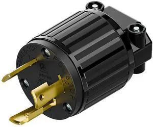 Nema L6-30P 30 Amp 250 Volt Plug, L6-30 Locking Power Cord Connector 2P 3W, Locking Plug, Industrial Grade DIY Twist-Lock Cord Male Plug,Black Collor Nema L6-30P 30 Amp 250 Volt Plug, L6-30 Locking Power Cord Connector 2P 3W, Locking Plug, Industrial Grade DIY Twist-Lock Cord Male Plug,Black Collor