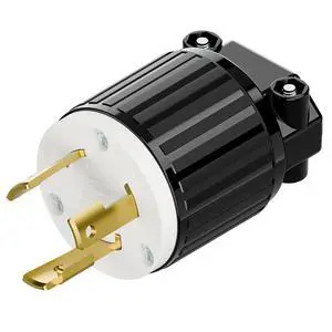 Nema L5-30P 30 Amp 125 Volt Connector, L5-30 Locking Power Cord Connector 2P 3W, Locking Plug, Industrial Grade DIY Twist-Lock Cord Male Plug Nema L5-30P 30 Amp 125 Volt Connector, L5-30 Locking Power Cord Connector 2P 3W, Locking Plug, Industrial Grade DIY Twist-Lock Cord Male Plug