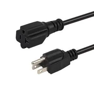 6ft/1.8M 15 Amp to 20 Amp Plug Adapter Cable UL Listed 14AWG NEMA 5-15P to 5-15/20R (Comb 20Amp T Blade) 15 Amp Household Plug to 20 Amp T-Blade AC Power Cable 6ft/1.8M 15 Amp to 20 Amp Plug Adapter Cable UL Listed 14AWG NEMA 5-15P to 5-15/20R (Comb 20Amp T Blade) 15 Amp Household Plug to 20 Amp T-Blade AC Power Cable