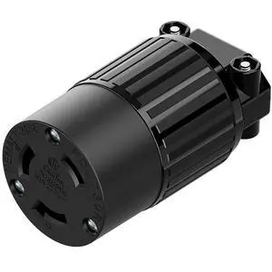 NEMA L7-30R Locking Plug, (ETL Listed) Cord End Connector, Twist Lock L7-30R 30Amp 277Volt Female AC Connector, Industrial Grade 30A 277V Replacement Socket PDL730R Black Color NEMA L7-30R Locking Plug, (ETL Listed) Cord End Connector, Twist Lock L7-30R 30Amp 277Volt Female AC Connector, Industrial Grade 30A 277V Replacement Socket PDL730R Black Color