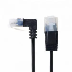 Down Angled 8P8C STP Cat 5e LAN Ethernet Network Patch Cord 90 Degree to Straight Cable 50cm Down Angled 8P8C STP Cat 5e LAN Ethernet Network Patch Cord 90 Degree to Straight Cable 50cm