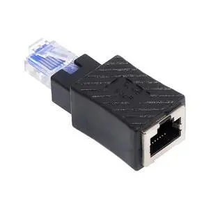 UTP 8P8C RJ45 Ethernet Adapter Cat5/Cat5e Ethernet Male to Female Adapter for Laptops Desktops Routers Straight Type UTP 8P8C RJ45 Ethernet Adapter Cat5/Cat5e Ethernet Male to Female Adapter for Laptops Desktops Routers Straight Type