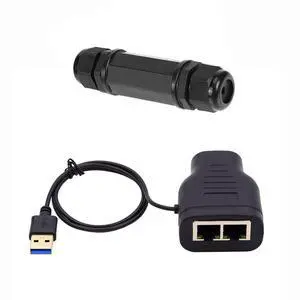 100Mbps UTP STP RJ45 8P8C Plug to Dual RJ45 HUB Splitter Network Ethernet Switcher Adapter 100Mbps UTP STP RJ45 8P8C Plug to Dual RJ45 HUB Splitter Network Ethernet Switcher Adapter