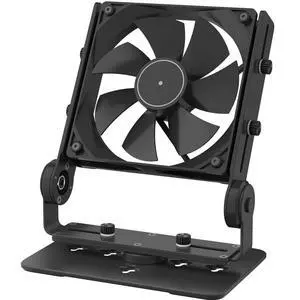Aluminum Multi-Purpose Desk Fan Stand Mount, Black | For 120mm 140mm 180mm PC Computer Fans Aluminum Multi-Purpose Desk Fan Stand Mount, Black | For 120mm 140mm 180mm PC Computer Fans
