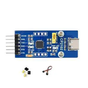 CP2102 USB to UART (TTL) Communication Converter Module, Compatible with 3.3V Logic Level, USB-C Connector CP2102 USB to UART (TTL) Communication Converter Module, Compatible with 3.3V Logic Level, USB-C Connector