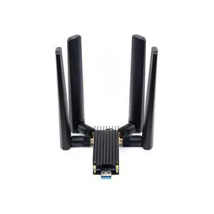USB to M.2 B Key 5G Module Adapter with Aluminum Alloy Heatsink, Quad Antennas, USB 3.1 Interface, Compatible with SIMCom/Quectel/Fibocom, for 3042/3052, for Raspberry Pi/Jetson/PC USB to M.2 B Key 5G Module Adapter with Aluminum Alloy Heatsink, Quad Antennas, USB 3.1 Interface, Compatible with SIMCom/Quectel/Fibocom, for 3042/3052, for Raspberry Pi/Jetson/PC