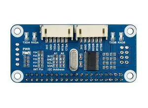 Serial Expansion HAT for Raspberry pi Onboard SC16IS752 2 Channels(2-ch) UART 8 GPIOs I2C Interface Stackable to 16 Modules to 32-ch UART Serial Expansion HAT for Raspberry pi Onboard SC16IS752 2 Channels(2-ch) UART 8 GPIOs I2C Interface Stackable to 16 Modules to 32-ch UART