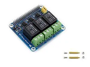 Relay Board for Raspberry Pi, 3-Channel GPIO Expansion Module Relay Board for Raspberry Pi, 3-Channel GPIO Expansion Module