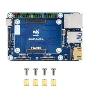 Fits Raspberry Pi CM5 Mini Base Board (A) - Compact CM5 IO Board for Raspberry Pi Compute Module 5/CM5 Lite, Credit Card-Sized Design with GPIO, HDMI, USB, M.2 & Fan Connector Fits Raspberry Pi CM5 Mini Base Board (A) - Compact CM5 IO Board for Raspberry Pi Compute Module 5/CM5 Lite, Credit Card-Sized Design with GPIO, HDMI, USB, M.2 & Fan Connector