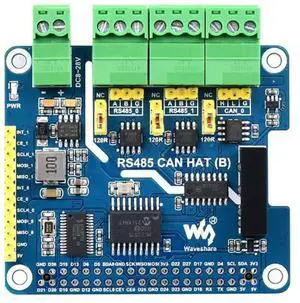 Isolated RS485 CAN HAT (B) for Raspberry Pi Series, SPI Communication, 2-Ch RS485 and 1-Ch CAN, Converts SPI to CAN/RS485 Isolated RS485 CAN HAT (B) for Raspberry Pi Series, SPI Communication, 2-Ch RS485 and 1-Ch CAN, Converts SPI to CAN/RS485