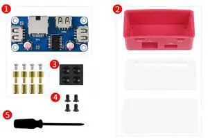Ethernet/USB HUB Box Supports Raspberry Pi Zero Series, with ETH/USB HUB HAT (B) Expansion Board Inside, Includes 3X USB 2.0 Ports,1x RJ45 Ethernet Port Ethernet/USB HUB Box Supports Raspberry Pi Zero Series, with ETH/USB HUB HAT (B) Expansion Board Inside, Includes 3X USB 2.0 Ports,1x RJ45 Ethernet Port