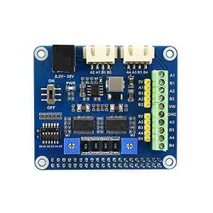 Stepper Motor HAT for Raspberry Pi,Jetson Nano Onboard Dual DRV8825 Motor Controller Built-in Microstepping Indexer Drives Two Stepper Motors Up to 1/32 Microstepping Stepper Motor HAT for Raspberry Pi,Jetson Nano Onboard Dual DRV8825 Motor Controller Built-in Microstepping Indexer Drives Two Stepper Motors Up to 1/32 Microstepping