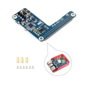for Raspberry Pi 5 PoE HAT Power Over Ethernet HAT (G) 5V 5A Output Supports 802.3af/at Network Standard Fits Raspberry Pi 5 Official Case for Raspberry Pi 5 PoE HAT Power Over Ethernet HAT (G) 5V 5A Output Supports 802.3af/at Network Standard Fits Raspberry Pi 5 Official Case