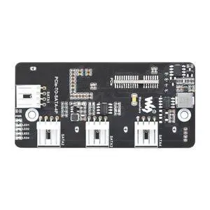 PCIe to 4-Ch SATA 3.0 Expander Supports Compute Module 4 (CM4), 4 CH SATA 3.0 Interface, 6Gpbs High-Speed PCIe to 4-Ch SATA 3.0 Expander Supports Compute Module 4 (CM4), 4 CH SATA 3.0 Interface, 6Gpbs High-Speed