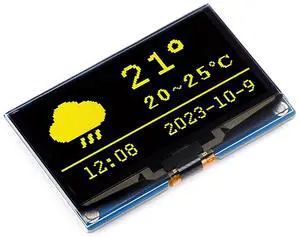 2.42 Inch OLED Display Module for for Raspberry Pi/Raspberry Pi Pico/Arduino/STM32/ESP32/Jetson Nano 128×64 Resolution SPI / I2C (Yellow) 2.42 Inch OLED Display Module for for Raspberry Pi/Raspberry Pi Pico/Arduino/STM32/ESP32/Jetson Nano 128×64 Resolution SPI / I2C (Yellow)