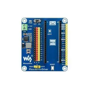 Servo Driver Module for Raspberry Pi Pico Series, Up to 16-Channel Outputs, 16-Bit Resolution for Controlling Robotic Arm Or Hexapod Walker Servo Driver Module for Raspberry Pi Pico Series, Up to 16-Channel Outputs, 16-Bit Resolution for Controlling Robotic Arm Or Hexapod Walker