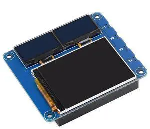 OLED/LCD HAT for Raspberry Pi 4B+ 4B 3B+ 3B 2B+ Zero W WH 2W with 2inch IPS LCD Main Screen and Two 0.96inch Blue OLED Secondary Screens 40PIN GPIO Header OLED/LCD HAT for Raspberry Pi 4B+ 4B 3B+ 3B 2B+ Zero W WH 2W with 2inch IPS LCD Main Screen and Two 0.96inch Blue OLED Secondary Screens 40PIN GPIO Header