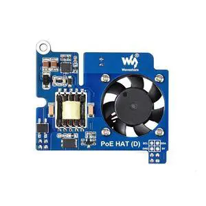 Power Over Ethernet HAT POE Type D for Raspberry Pi 3B+/4B, 802.3af-Compliant, Fits Raspberry Pi Official Case Power Over Ethernet HAT POE Type D for Raspberry Pi 3B+/4B, 802.3af-Compliant, Fits Raspberry Pi Official Case