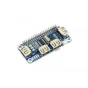 Raspberry Pi USB HUB HAT 4 Port USB HUB for Raspberry Pi 4B+ 4B 3B+ 3B 2B+ Zero W WH USB to UART Converter Onboard Raspberry Pi USB HUB HAT 4 Port USB HUB for Raspberry Pi 4B+ 4B 3B+ 3B 2B+ Zero W WH USB to UART Converter Onboard