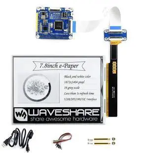 7.8inch E-Ink Display HAT Black/White Two Color E-Paper Screen Module for Raspberry Pi, Nucleo 1872×1404 IT8951 Controller USB/SPI/I80/I2C Interface Supports Partial Refresh 7.8inch E-Ink Display HAT Black/White Two Color E-Paper Screen Module for Raspberry Pi, Nucleo 1872×1404 IT8951 Controller USB/SPI/I80/I2C Interface Supports Partial Refresh