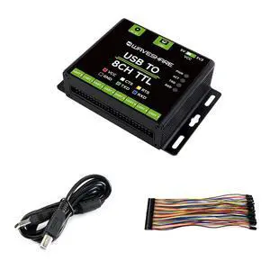 Industrial USB to 8CH TTL (UART) Converter USB to UART USB to TTL Adapter Multi Protection Circuits Multi Systems Support Industrial USB to 8CH TTL (UART) Converter USB to UART USB to TTL Adapter Multi Protection Circuits Multi Systems Support