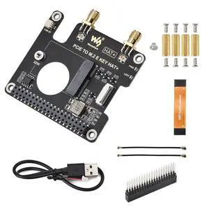 PCIE to M.2 E Key Adapter HAT+ Board, Compatible with PCIe x1/x4/x8/x16 Slots, Supports M.2 E-Key WiFi Bluetooth Modules, for Desktop/Industrial Motherboards PCIE to M.2 E Key Adapter HAT+ Board, Compatible with PCIe x1/x4/x8/x16 Slots, Supports M.2 E-Key WiFi Bluetooth Modules, for Desktop/Industrial Motherboards