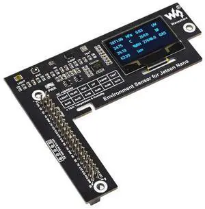 Environment Sensors Module HAT for Jetson Nano with 1.3inch OLED Display I2C Interface for Measuring Temperature, Humidity, and Air Pressure,etc Environment Sensors Module HAT for Jetson Nano with 1.3inch OLED Display I2C Interface for Measuring Temperature, Humidity, and Air Pressure,etc