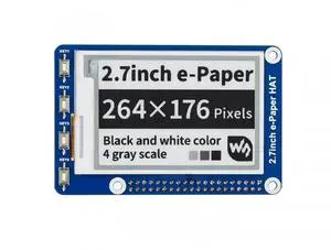 2.7inch E-Ink Display HAT Epaper Display 264x176 Black White Color E-Paper Screen for Raspberry Pi 4B+ 4B 3B+ 3B 2B+ Zero Jetson Nano Ardui 2.7inch E-Ink Display HAT Epaper Display 264x176 Black White Color E-Paper Screen for Raspberry Pi 4B+ 4B 3B+ 3B 2B+ Zero Jetson Nano Ardui