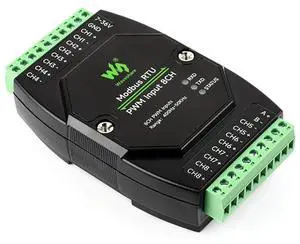 Industrial RS485 Modbus RTU 8CH PWM Input Module, 8-Channel Pulse Frequency & Duty Cycle Reader, Optocoupler Isolated Inputs, 7-36V DC Power, DIN Rail Mount Case, TVS/Fuse Protection, Status LEDs Industrial RS485 Modbus RTU 8CH PWM Input Module, 8-Channel Pulse Frequency & Duty Cycle Reader, Optocoupler Isolated Inputs, 7-36V DC Power, DIN Rail Mount Case, TVS/Fuse Protection, Status LEDs