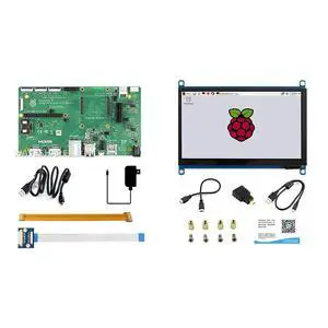 Compute Module 4 Development Kit Acce B, Official CM4 IO Board with 7" IPS Capacitive Touch Display, Basic Accessories for Raspberry Pi Compute Module 4 Prototyping Compute Module 4 Development Kit Acce B, Official CM4 IO Board with 7" IPS Capacitive Touch Display, Basic Accessories for Raspberry Pi Compute Module 4 Prototyping