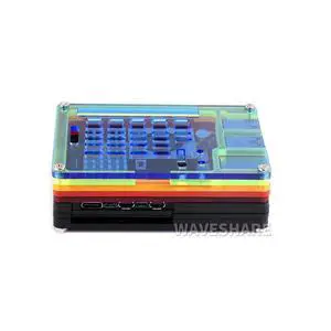 Rainbow Acrylic Case for Raspberry Pi 5 Supports Installing with Official Active Cooler Colorful Translucent Acrylic Case Rainbow Acrylic Case for Raspberry Pi 5 Supports Installing with Official Active Cooler Colorful Translucent Acrylic Case