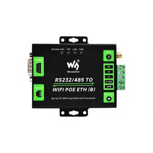 Industrial Grade RS232/485 to WiFi POE Ethernet Serial Server 6t Modbus Gateway MQTT Gateway Metal Case Industrial Grade RS232/485 to WiFi POE Ethernet Serial Server 6t Modbus Gateway MQTT Gateway Metal Case